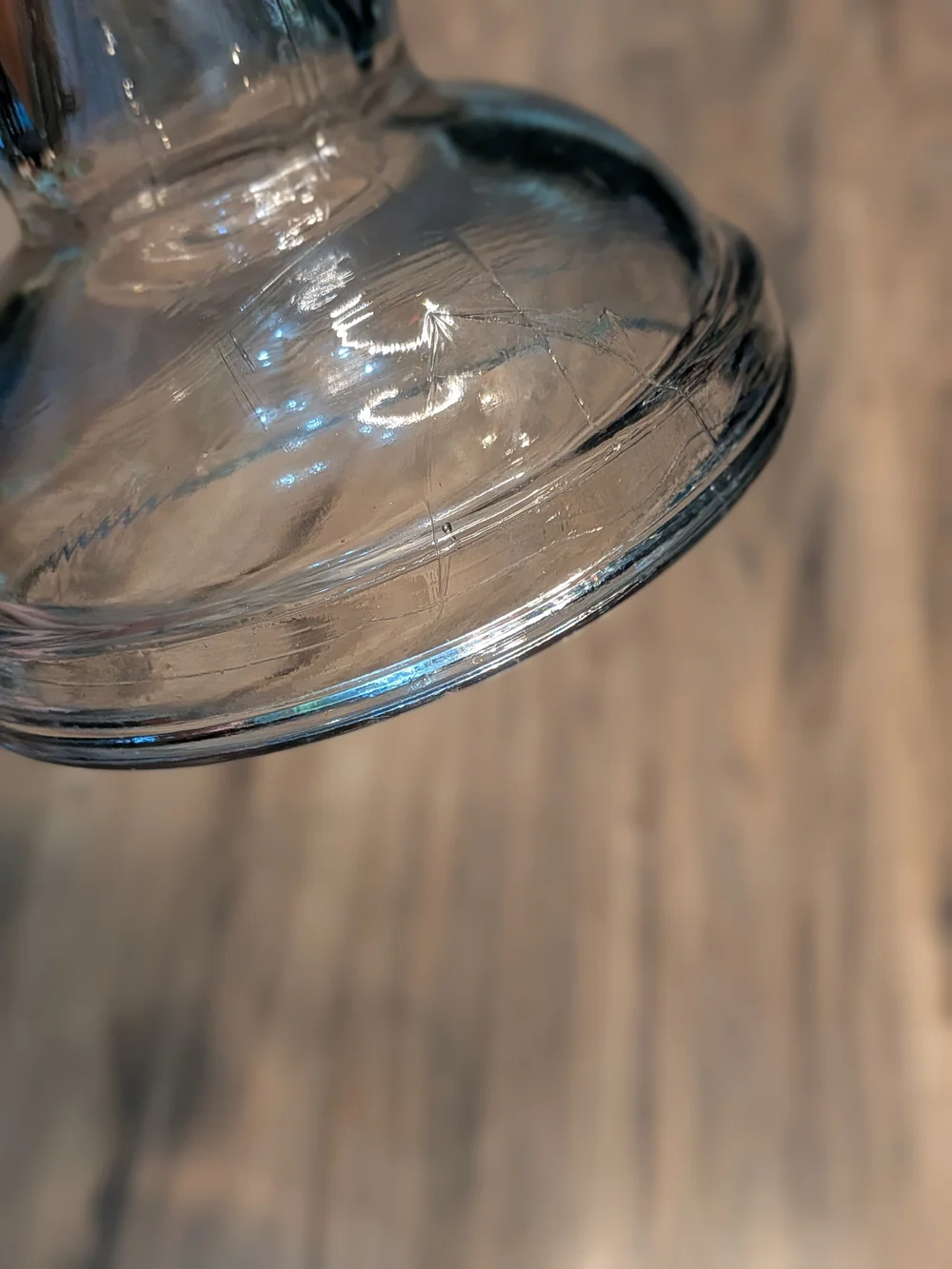 Clear Glass Vintage-Style Oil Lamp - Classic Home Accent
